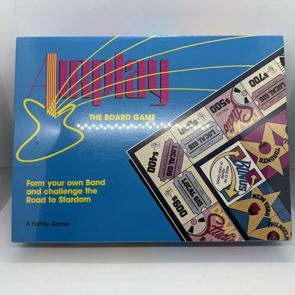 Sealed Vintage Airplay The Board Game - Form your Band Made In Canada